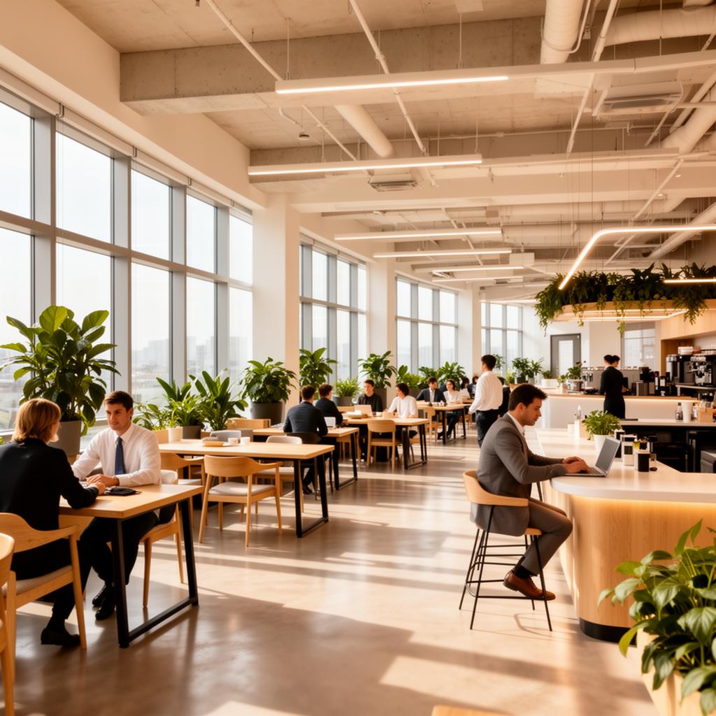 Modern office workspace